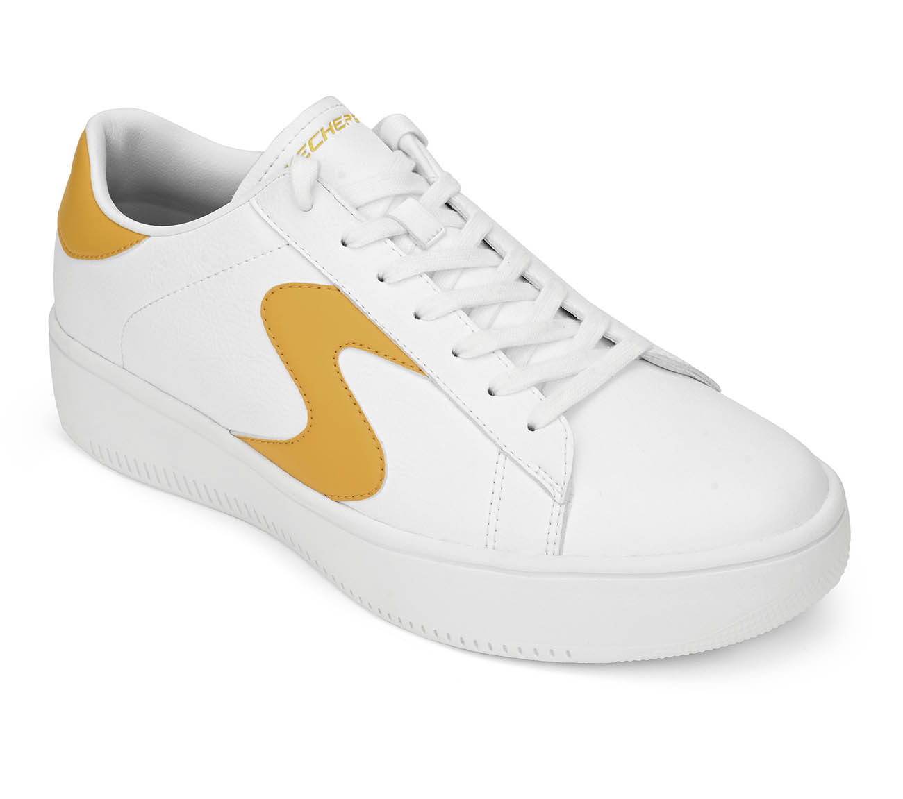 SPORT COURT 92, WHITE YELLOW Footwear Right View