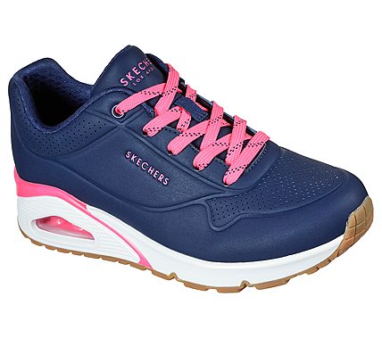 UNO - HIGHLINES, NAVY/HOT PINK Footwear Lateral View