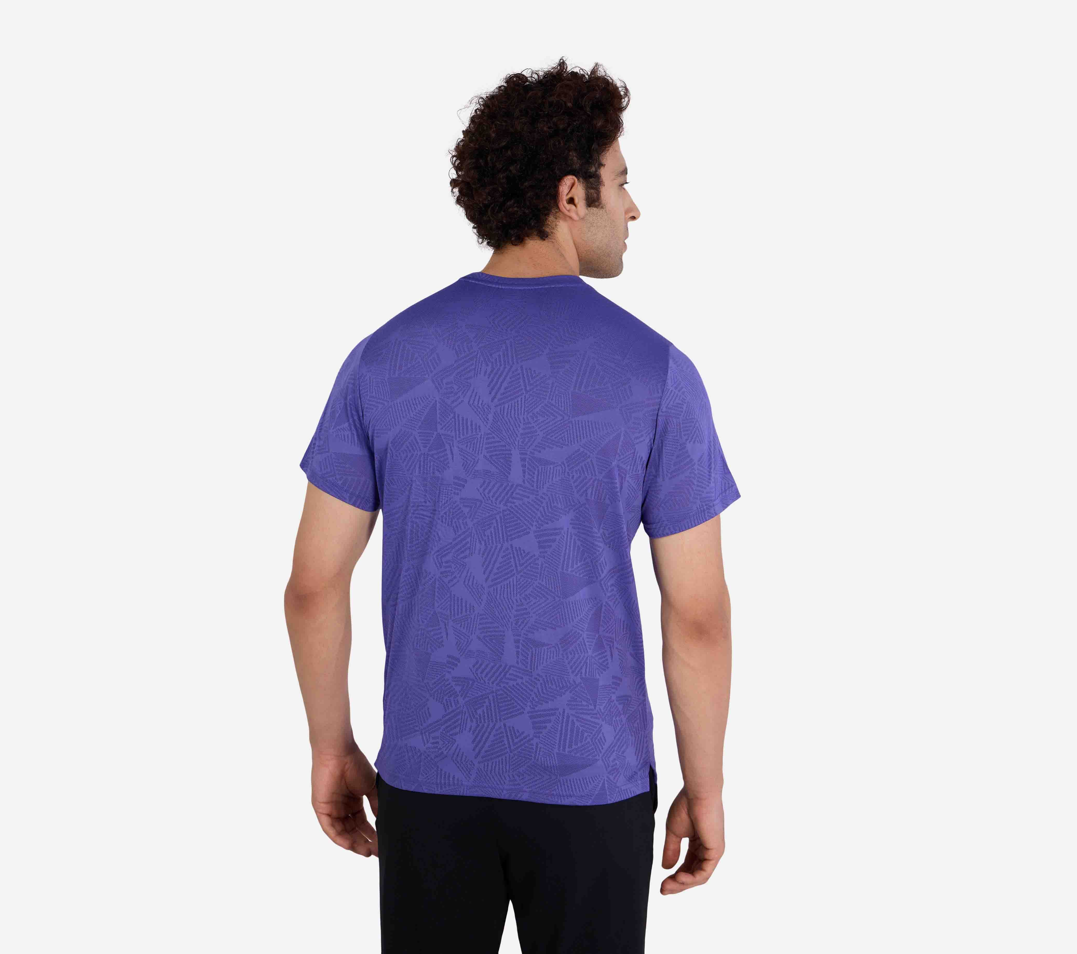 SS SKECHERS DELTA T-SHIRT, GUNMETAL TURQUOISE Apparel Bottom View