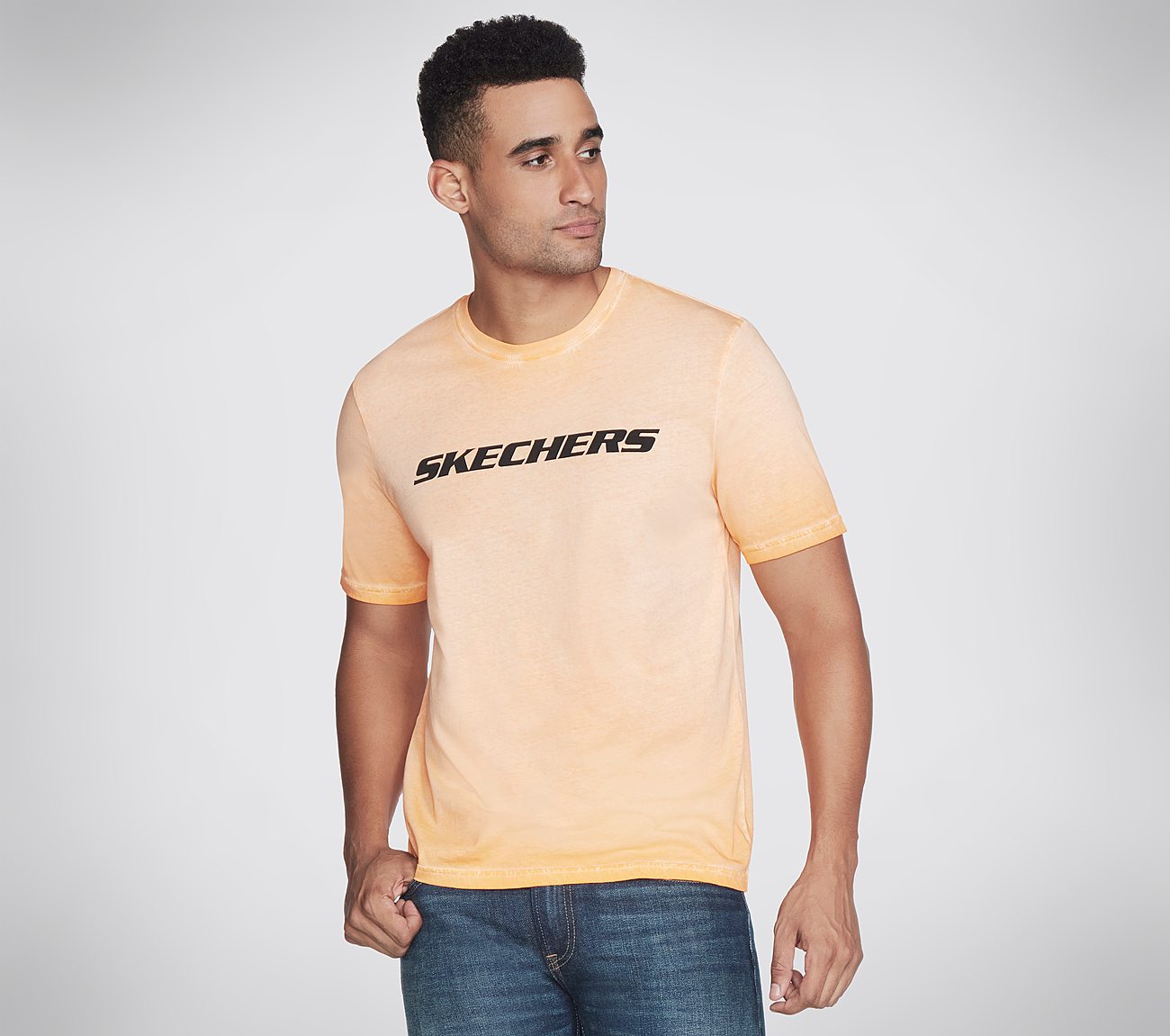 BREAKERS CREW TEE, OORANGE Apparels Lateral View