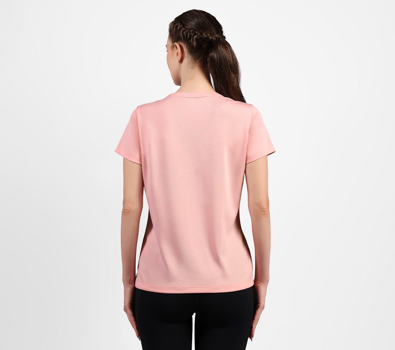 ROUND NECK BRANDED T SHIRT, BLACK/WHITE/GRY Apparels Left View