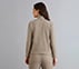 GOLUXE RIB FZ JACKET, TAUPE/BROWN