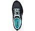 GO WALK 6 - ADORA, BLACK/AQUA Footwear Top View