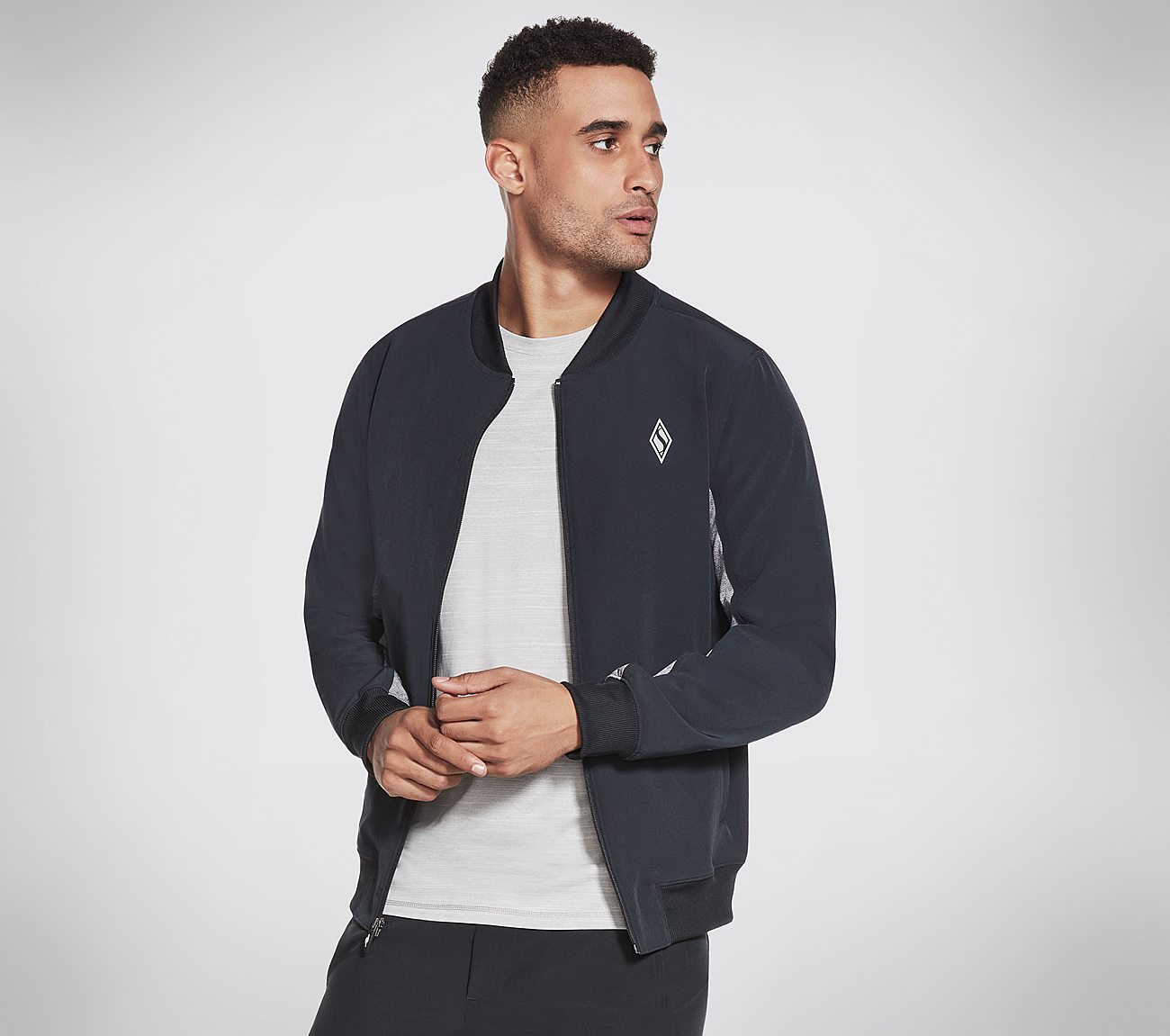 SKECHWEAVE PREMIUM BOMBER, BBBBLACK Apparels Left View