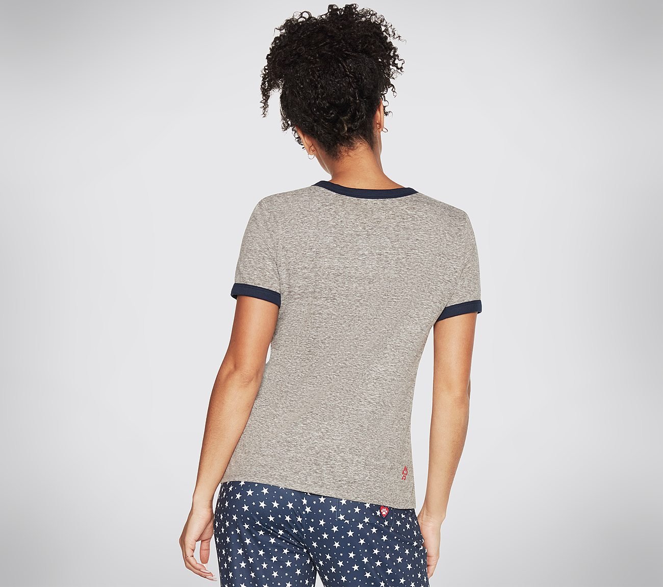 BOBS RWB RINGER TEE, GREY Apparels Top View