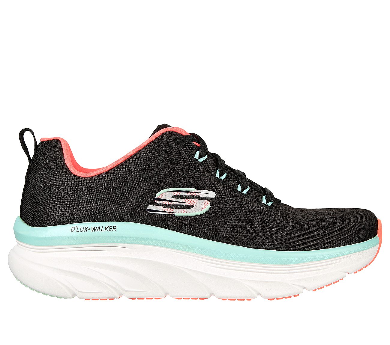 D'LUX WALKER-FRESH FINESSE, BLACK/MINT Footwear Lateral View