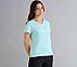 BASIC PERFROMANCE TUNIC T-SHIRT, BLUE/MINT Apparel Bottom View