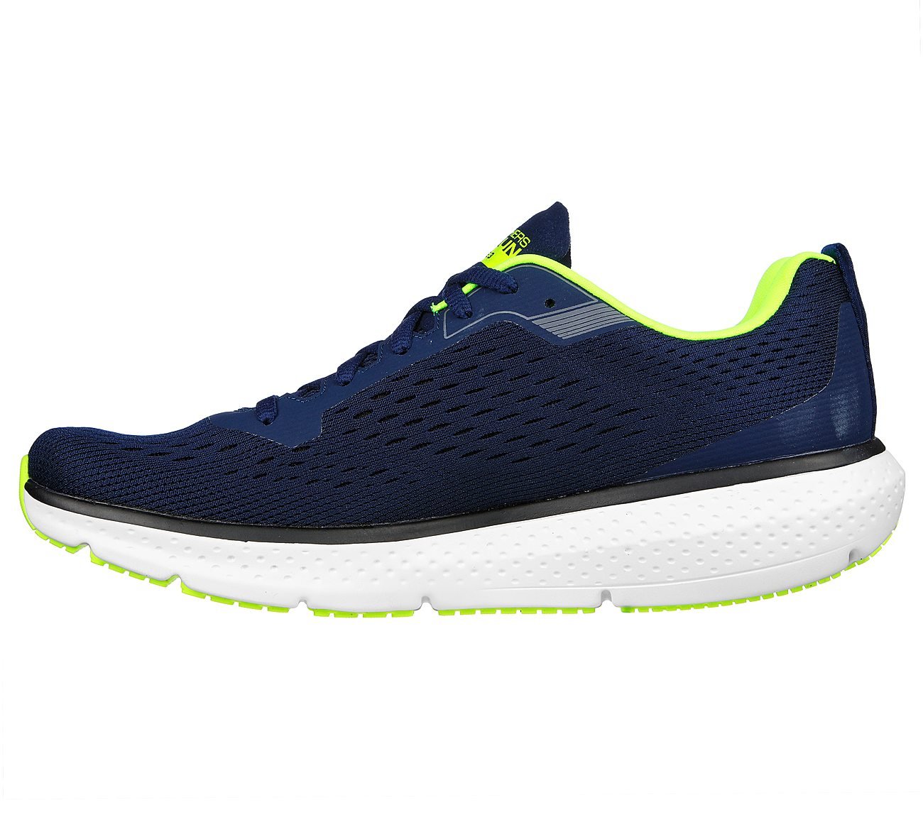 GO RUN PURE 3, NAVY/YELLOW Footwear Left View