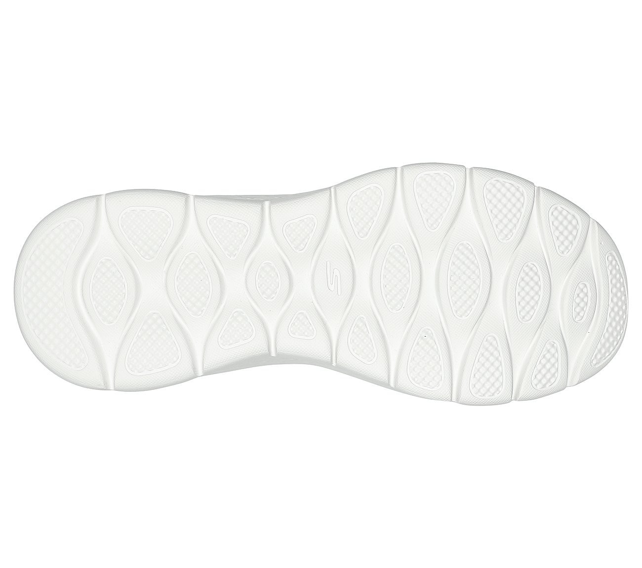 GO WALK FLEX - STRIKING LOOK, BLACK/AQUA Footwear Bottom View