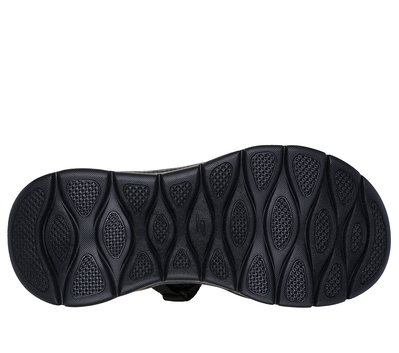 GO WALK FLEX SANDAL-EASY ENTR, BLACK/LIME Footwear Bottom View