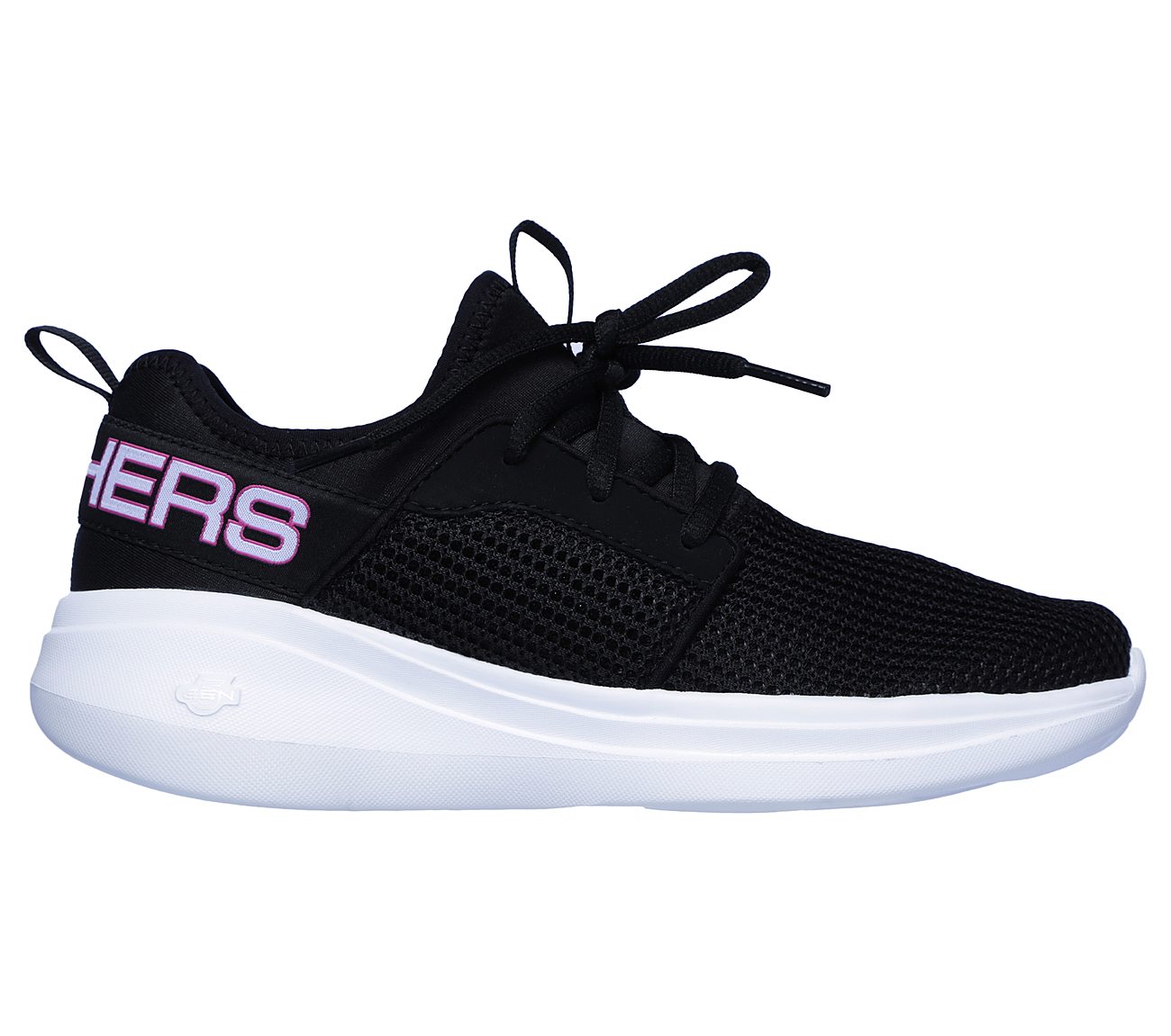 GO RUN FAST-VALOR, BLACK/PINK Footwear Right View