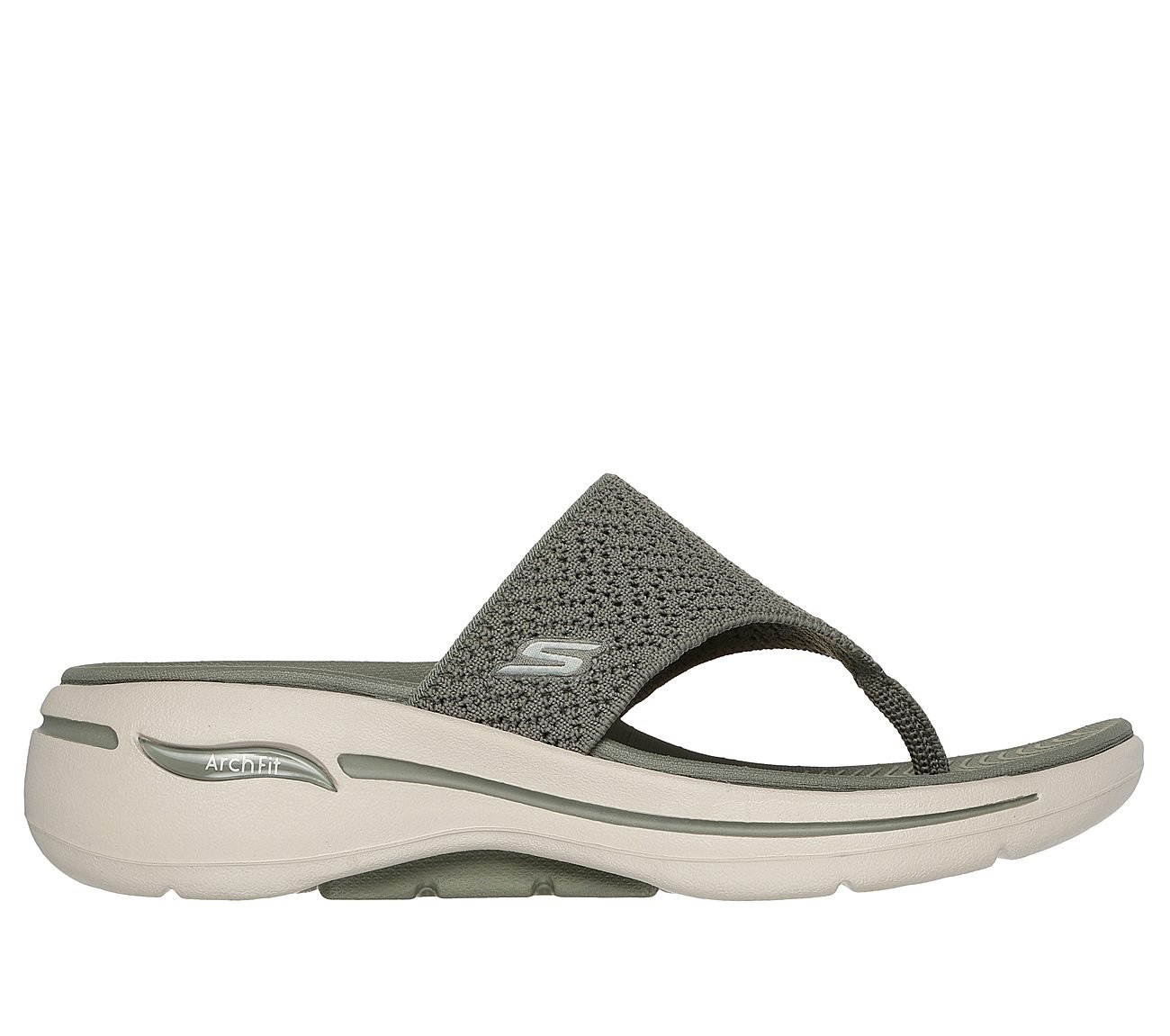 Skechers Tone Ups Toe Post Sandals GO WALK ARCH FIT