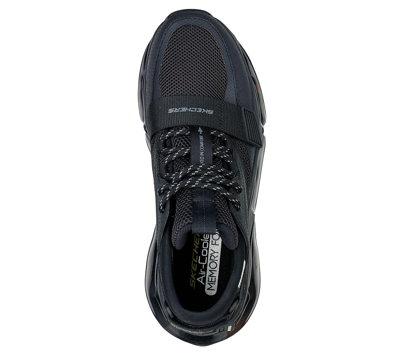 AIR CUSHIONING MEGA, BBLACK Footwear Top View