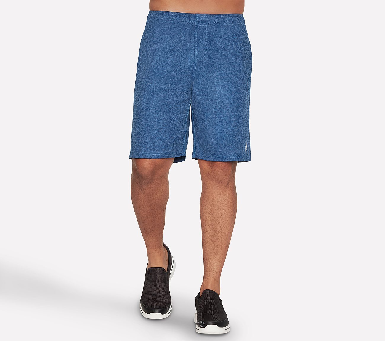 SKECHKNITS RIVAL 9 SHORT, LIGHT BLUE/NAVY Apparel Lateral View