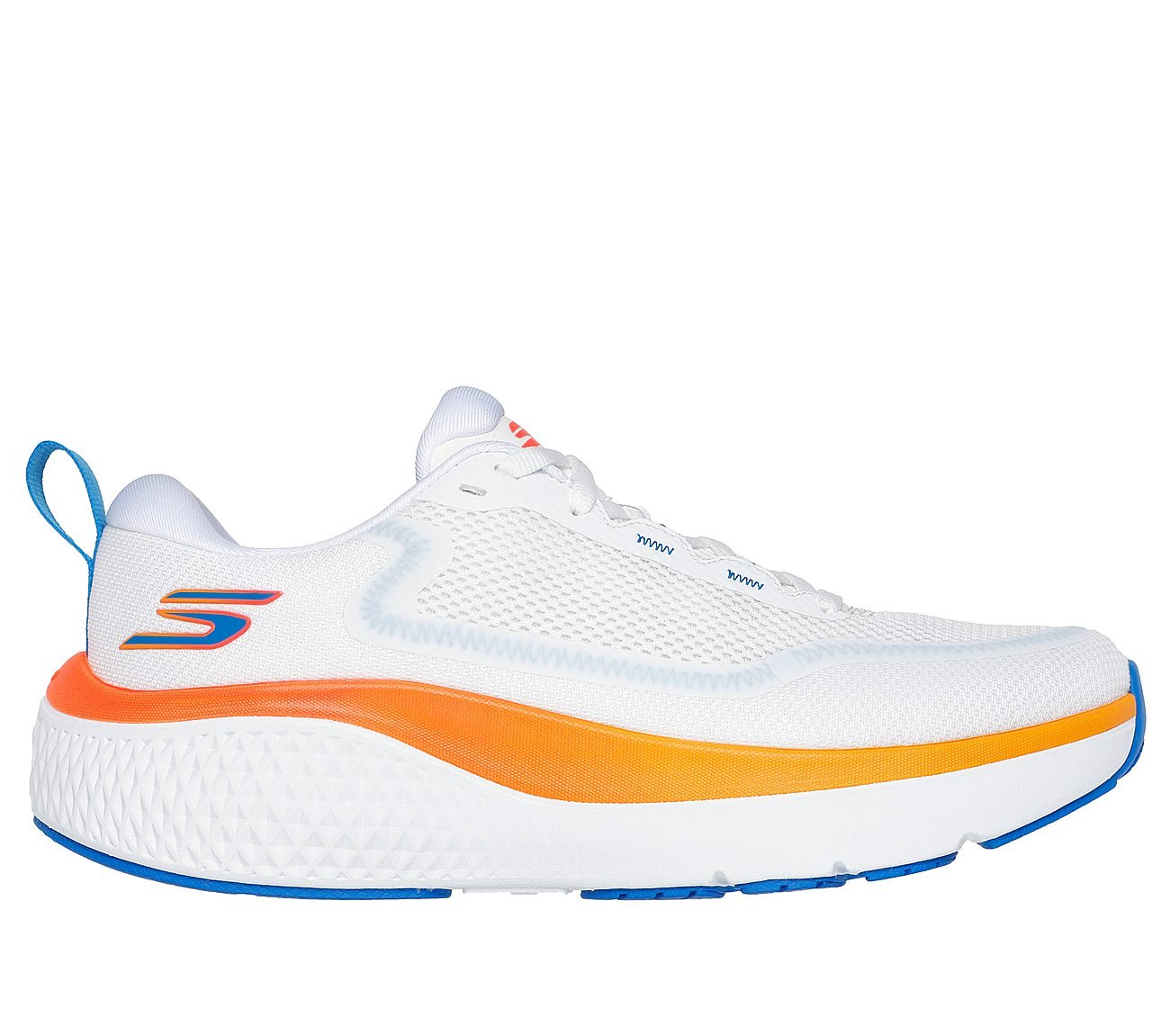 GO RUN SUPERSONIC MAX, WHITE/MULTI Footwear Lateral View