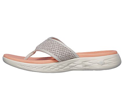 ON-THE-GO 600 - GLOSSY, TAUPE/ORANGE Footwear Left View