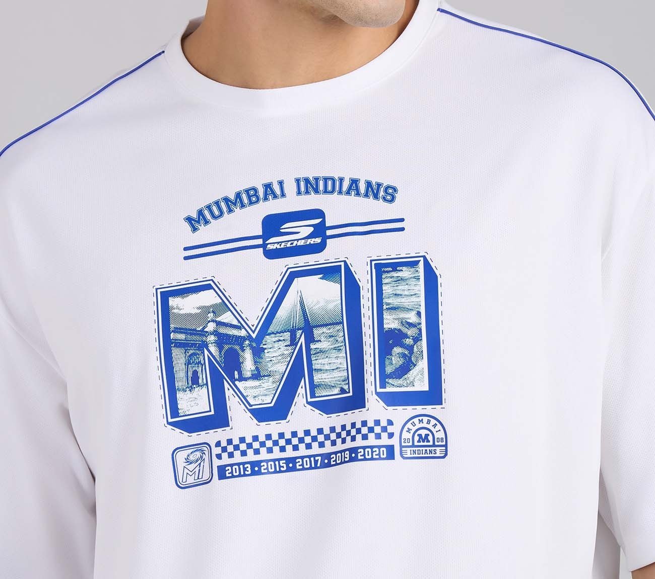MUMBAI INDIANS GRAPHIC TEE, WHITE