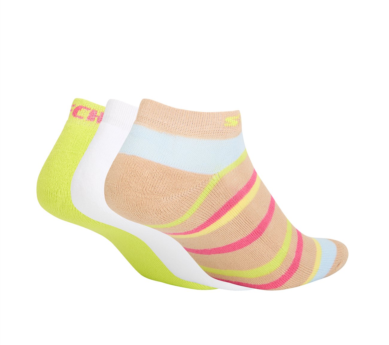 3PK WOMENS MULTI HALF TERRY LOWCUT, MULTI