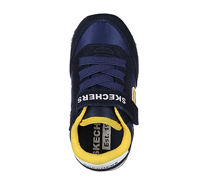 RETRO SNEAKS - GORVOX, NAVY/GOLD Footwear Top View