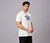 MUMBAI INDIANS DISTRESSED GRAPHIC TEE, WHITE