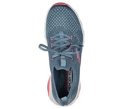 SKECH-AIR EXTREME-EASY MOVE, SLATE/PINK Footwear Top View