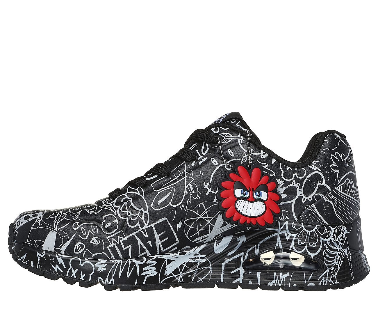 UNO - PROCESS SKETCH, BLACK/WHITE Footwear Left View