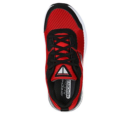 SKECH-AIR BLAST - ZOOROX, RED/BLACK Footwear Top View