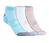 3PK WOMENS 1/2 TERRY LOWCUT, PINK/BLUE Accessories Lateral View