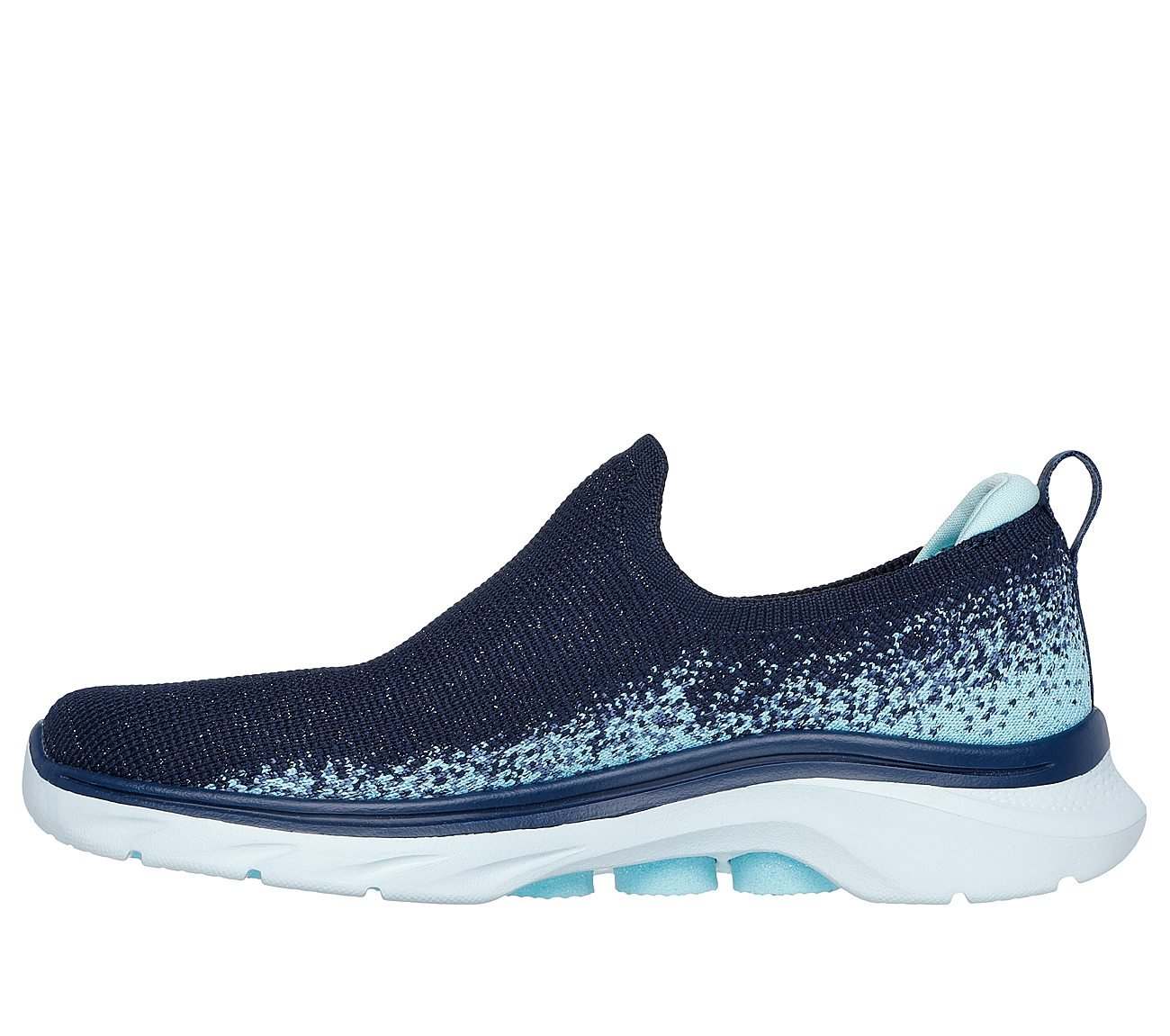 GO WALK 7, NAVY/AQUA Footwear Left View