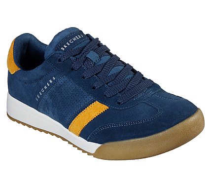 ZINGER-WILDVIEW, NAVY/YELLOW Footwear Lateral View