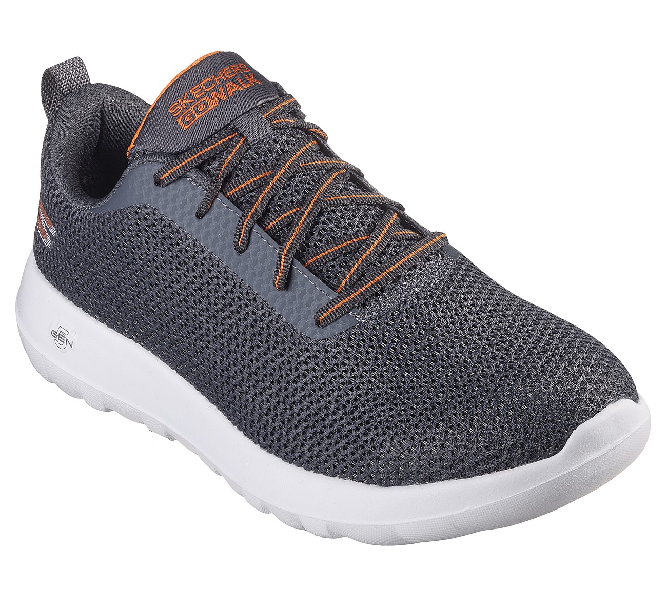 GO WALK MAX- EFFORT, CHARCOAL/ORANGE Footwear Right View