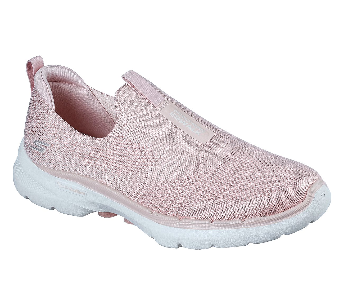 GO WALK 6 - GLIMMERING, LLLIGHT PINK Footwear Lateral View