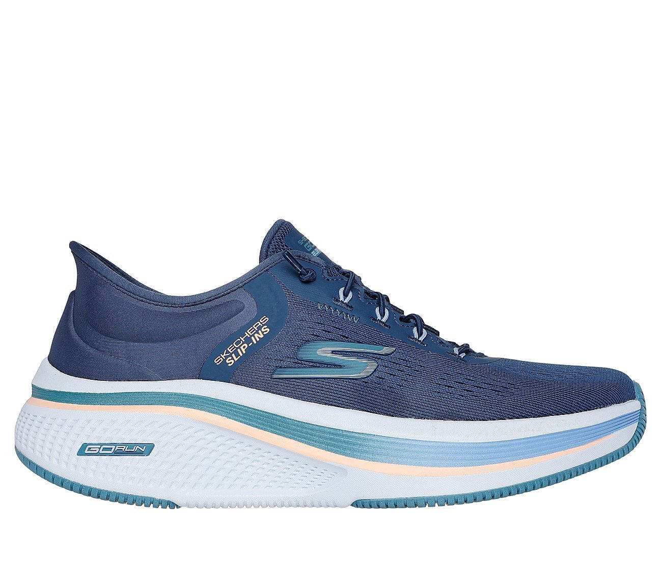 GO RUN ELEVATE 2.0 - BANYAN, NAVY/TEAL Footwear Lateral View