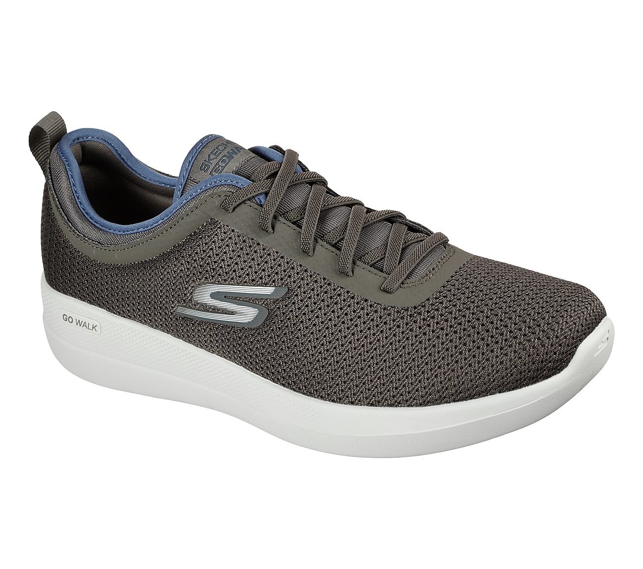 GO WALK STABILITY - PROGRESS, TAUPE/NAVY Footwear Right View