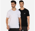 SS CREWNECK TEE-2PC PACK, WHITE/BLACK Apparels Lateral View