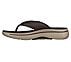 GO WALK ARCH FIT SANDAL, BROWN Footwear Left View