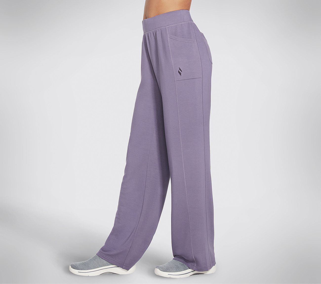 RESTFUL 4 POCKET PANT, GREY/PURPLE Apparel Bottom View