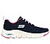 ARCH FIT-COMFY WAVE, NAVY/HOT PINK Footwear Lateral View