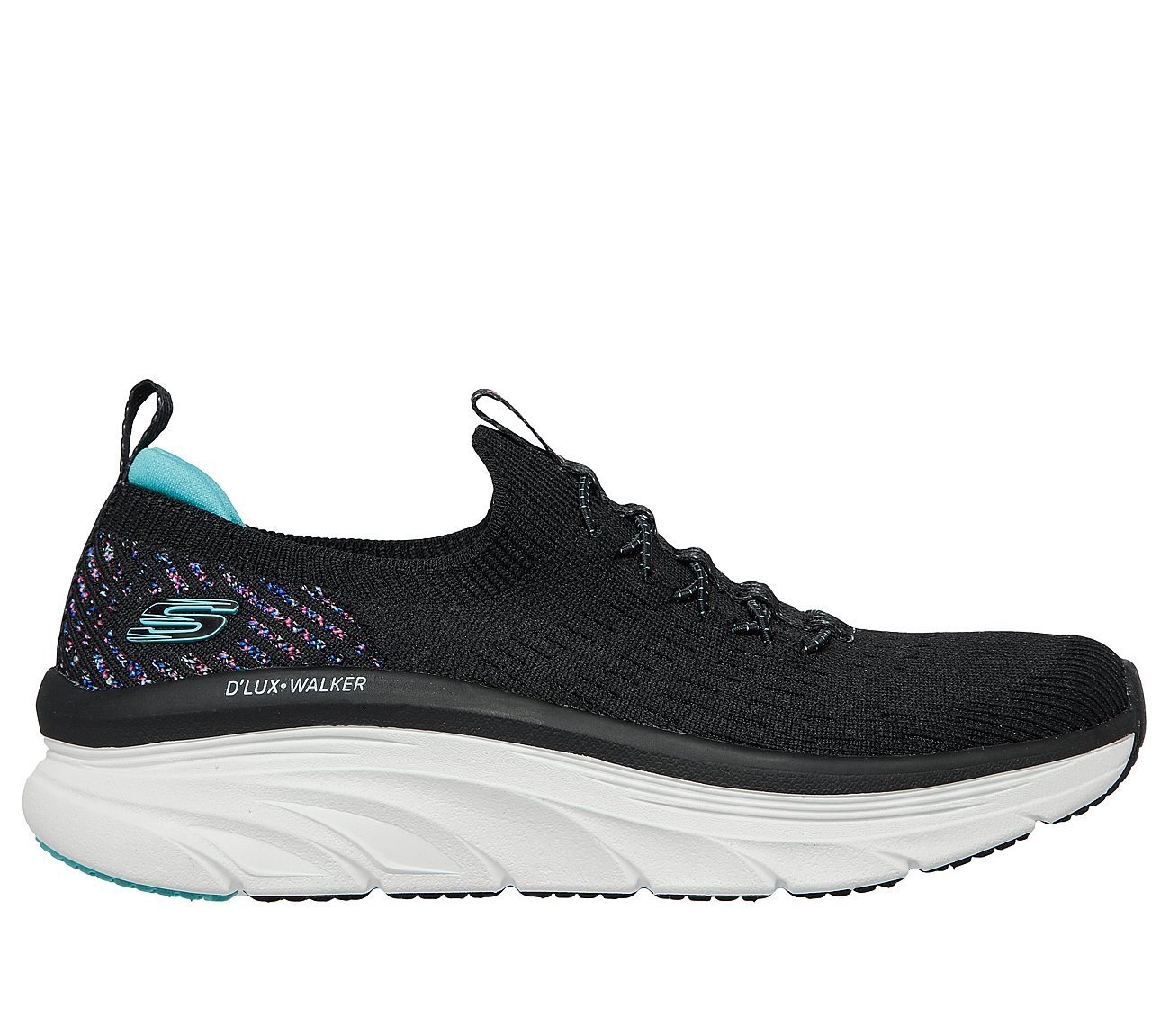 D'LUX WALKER, BLACK/LIGHT BLUE Footwear Lateral View