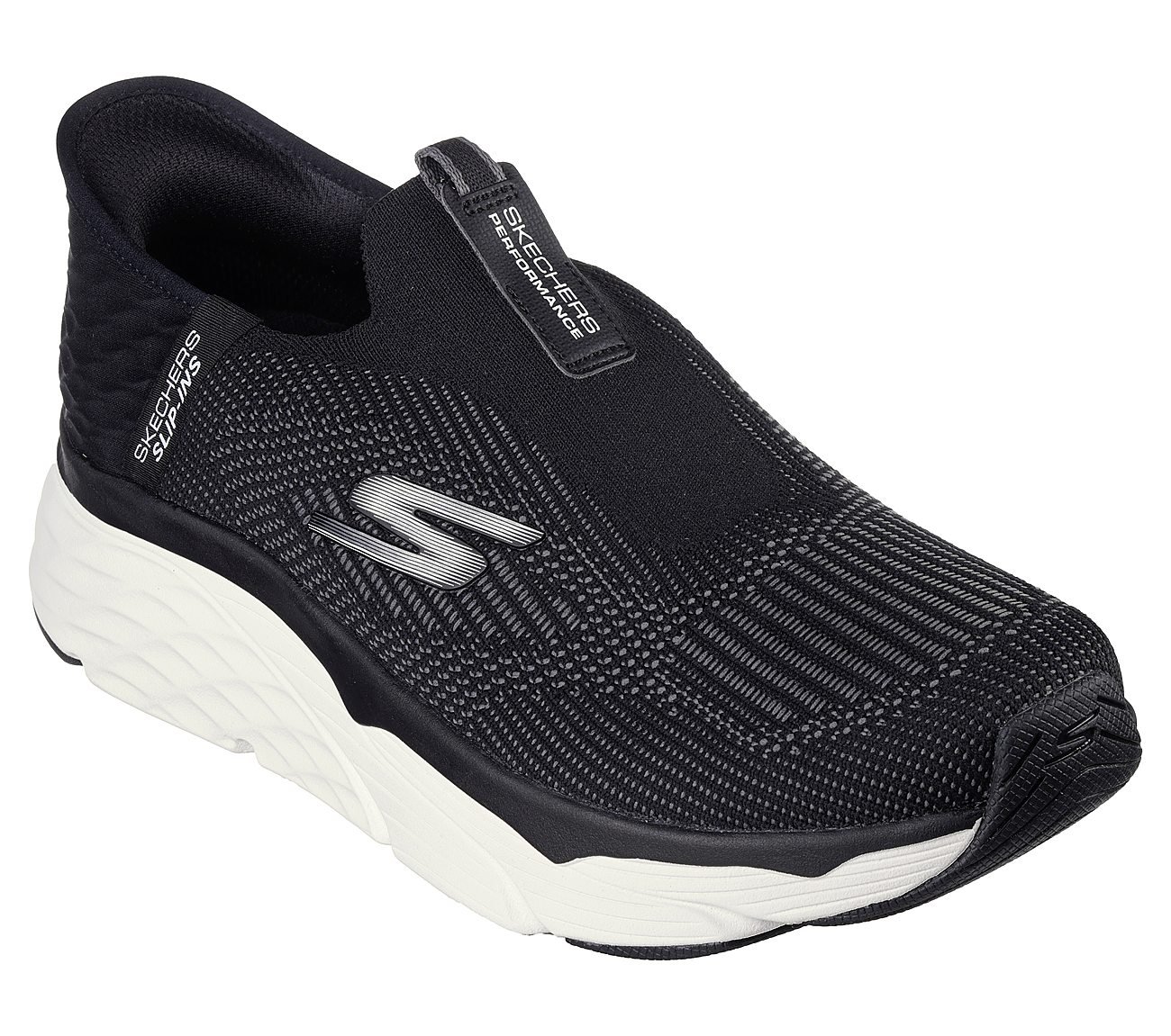 MAX CUSHIONING ELITE - ADVANT, BLACK/WHITE Footwear Right View