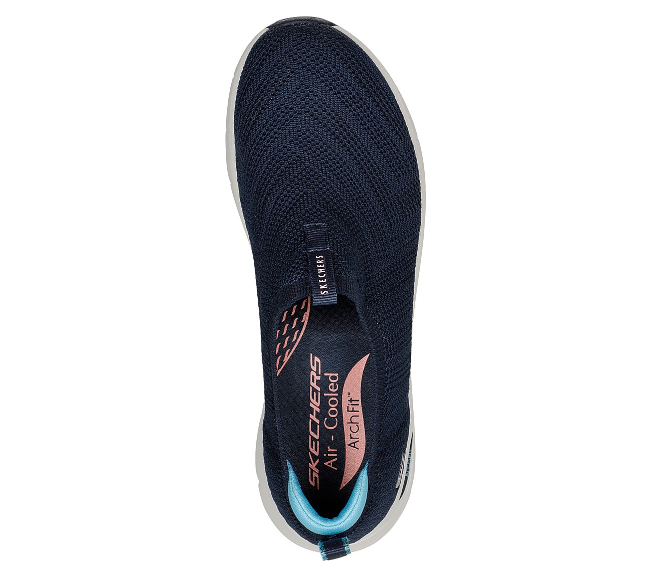 SKECH-AIR ARCH FIT - TOP PICK, NAVY/BLUE Footwear Top View