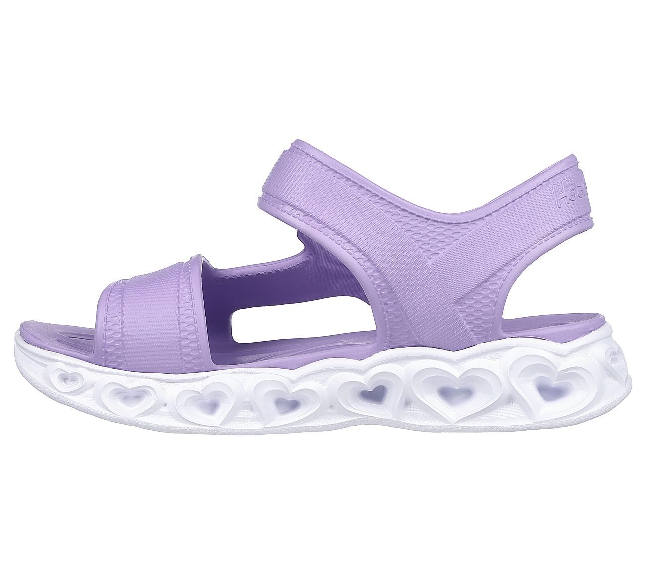 HEART LIGHTS SANDALS - ALWAYS, LAVENDER Footwear Left View