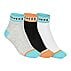 3PK WOMENS CONTRAST NON TERRY, BLK/BLU/ORANGE