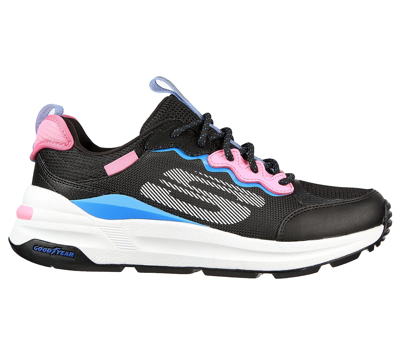 GLOBAL JOGGER-FRESH STRIKE, BLACK/BLUE/PINK Footwear Right View