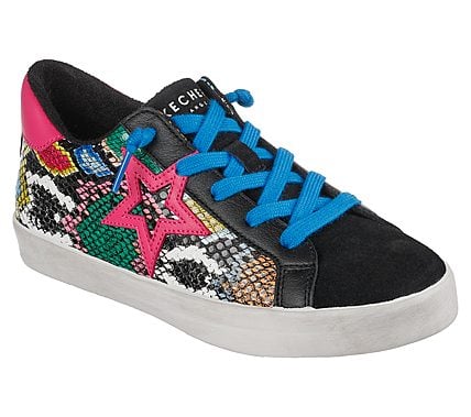 DIAMOND STARZ - SLITHERING, BLACK/MULTI Footwear Lateral View