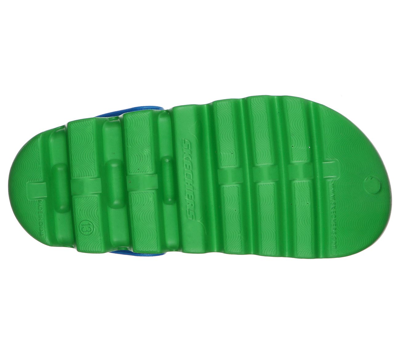 ZAGGLE - HEAT SWELL, GREEN/BLUE Footwear Bottom View