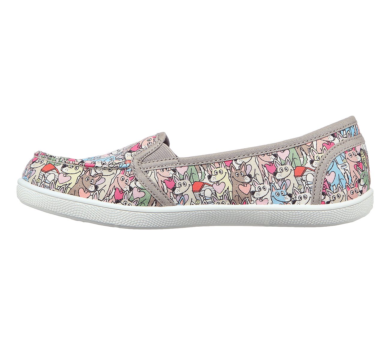 BOBS B CUTE - LOVE SHUFFLE, TAUPE/MULTI Footwear Left View