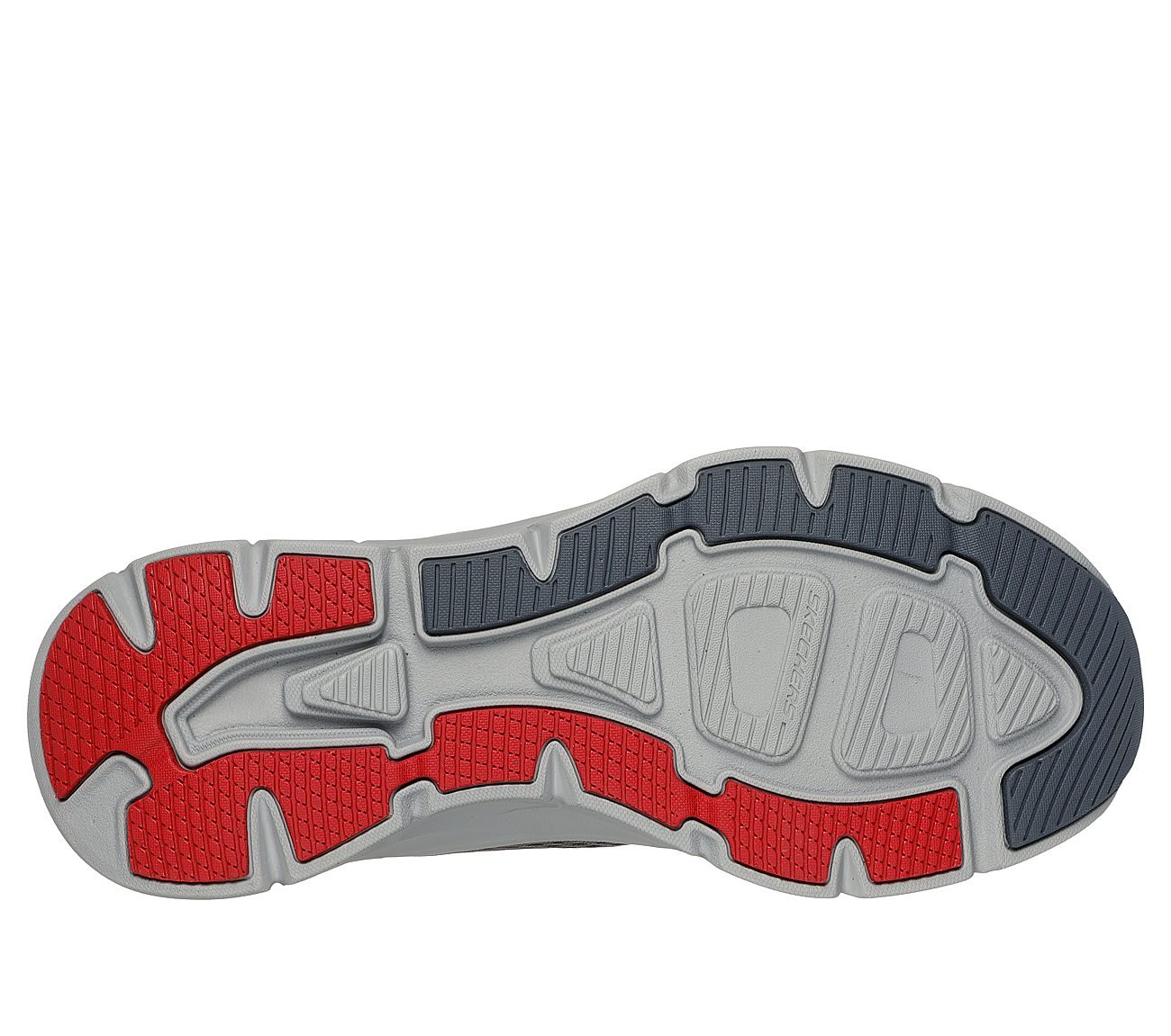 D'LUX WALKER 2.0 - SWAVE, CHARCOAL/RED Footwear Bottom View