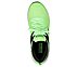 GO RUN SWIRL TECH-DASH CHARGE, LIME/BLACK Footwear Top View