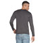 GOKNIT PIQUE HENLEY, CCHARCOAL Apparels Top View